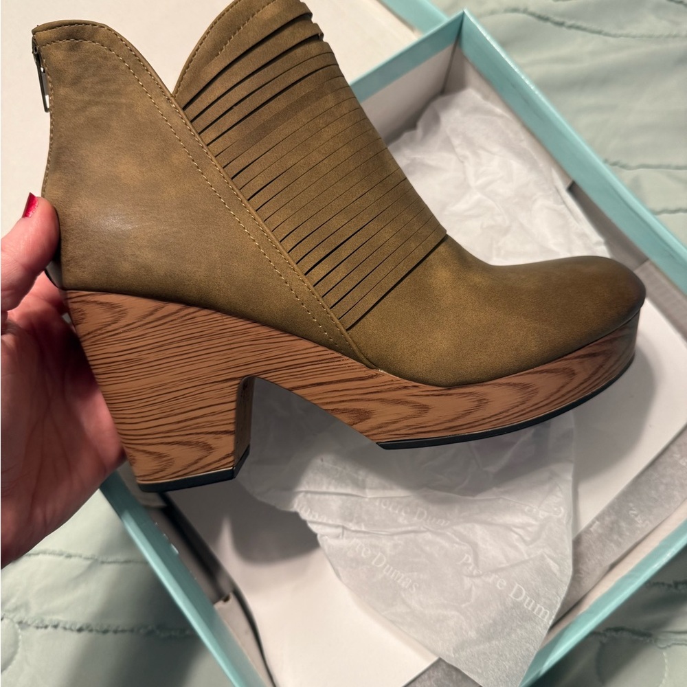 Olive Green Ankle Boots
